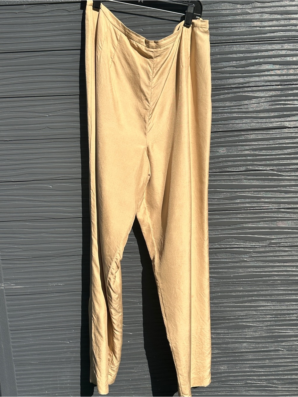 Vintage Talbots Pure Silk Champagne Gold Pants Size 14